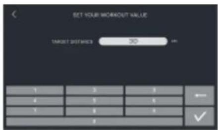 SET YOUR WORKOUT VALUE TARGET DISTRICTS 300 cm 1 2 3 4 5 6 7 8 9 ✓