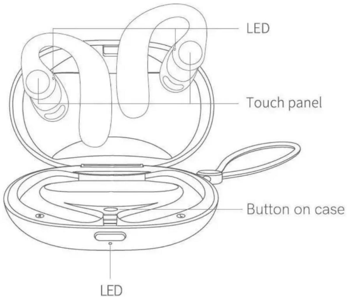 QCY T15 - Dioda LED na obudowie - 1