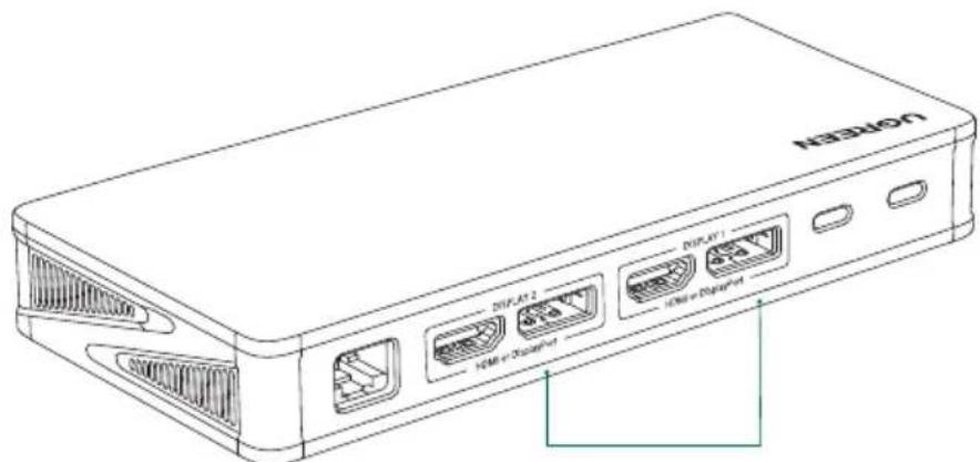 VEREX DISPLAY 1 HDMI + Display/Port DISPLAY 2 HDMI + Display/Port