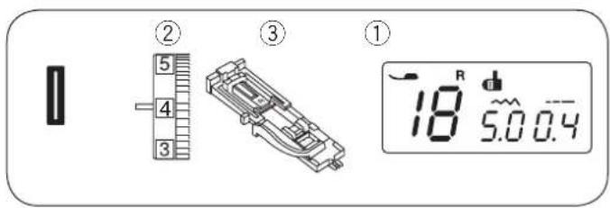 JANOME DC6100 - Mocowanie gumy - 2