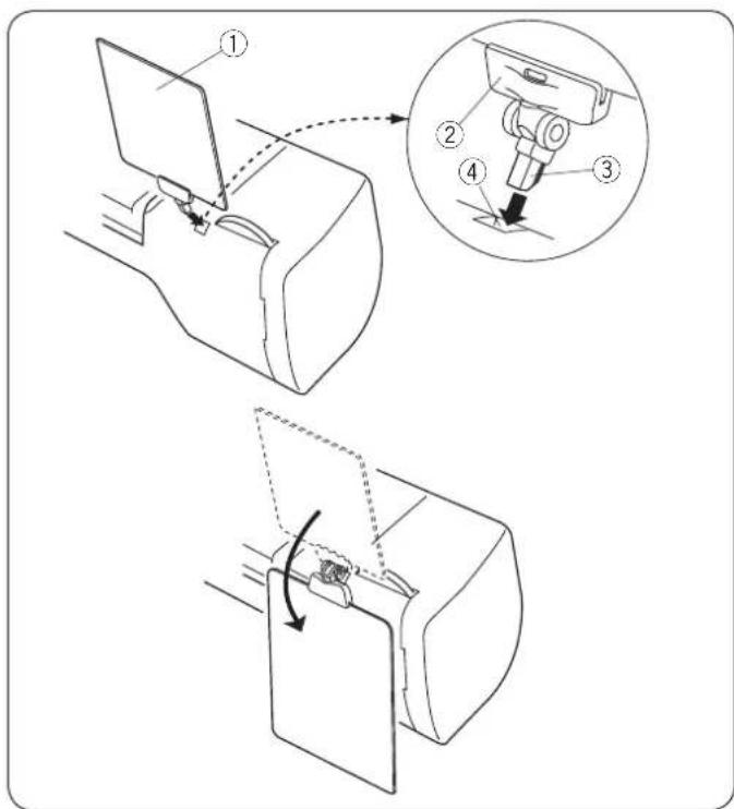 JANOME DM7200 - Regulacja wysokości stolika - 1