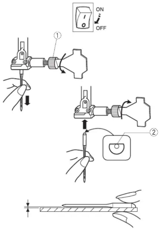 JANOME DM7200 - Pozycjonowanie igły - 1