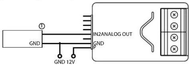 IN2ANALOG OUT GND GND 12V GND