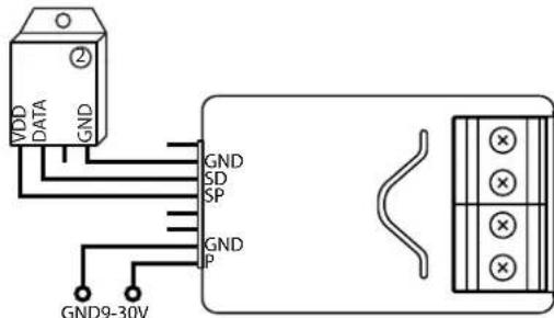 VDD DATA GND GND SD SP GND P GND9-30V