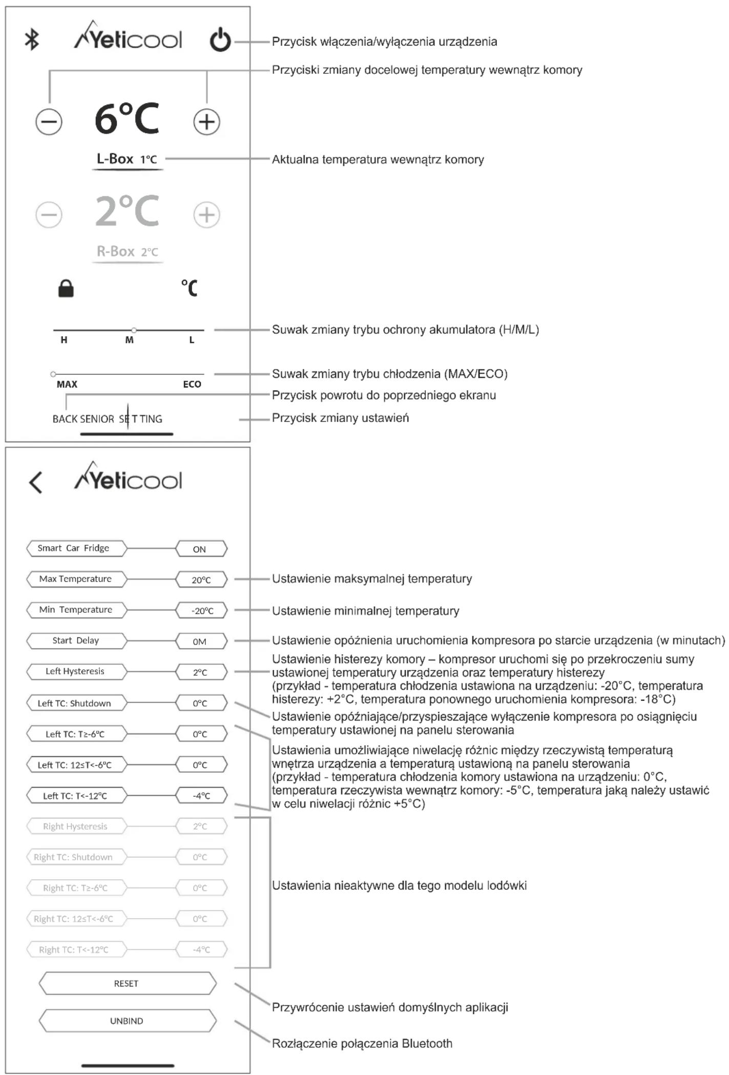 Yeticool EX8 - Obsługa urządzenia z poziomu aplikacji (Android/iOS) - 1