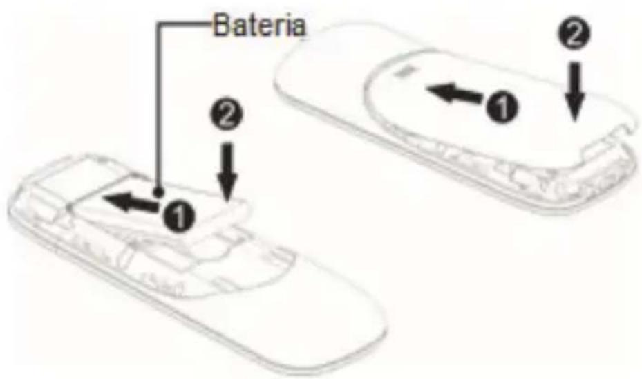 Bateria ① ② ①