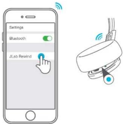 Settings Bluetooth JLab Rewind