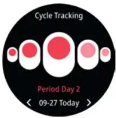 Cycle Tracking Period Day 2 < 09-27 Today >