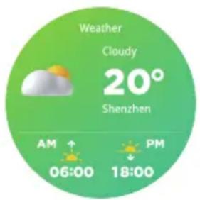 Weather Cloudy 20° Shenzhen AM ↑ 06:00 PM ↓ 18:00