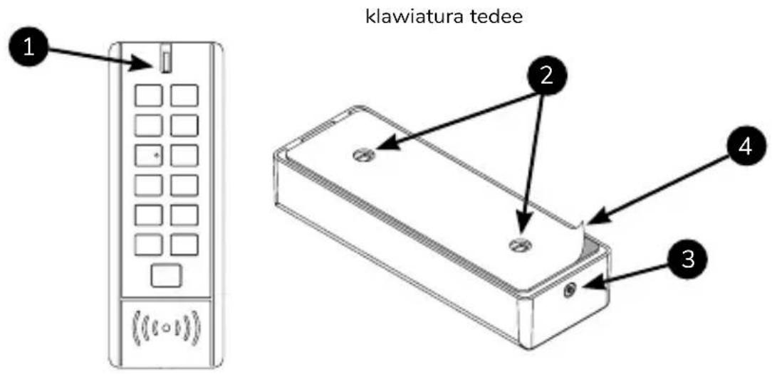 klawiatura tedee 1 2 3 4
