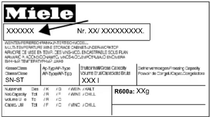 Miele XXXXXX Nr. XX/ XXXXXXXXXXX. WENTEMPERERSCHRANKJUNTERTISCHWCDELL. MULTI-TEMPERATURE WINE ETRACCE CAENET-UNDERWORKTOP ARVICRE CE VISE EN TEMP. DES VINS-VCD. ENCASTRABLE SCUS PLAN ARVARIC P.ACCNIDONAMTO.VINCSVOC.EVPOTRAJO ENCIVERA VIN-BY TEMFEPATRYB'S LHAF KlassoClass Ap-TypeAP-Type ButilcInHall/Gross Caxcolly Classa/Class AP-TypeAP-Tipo Volume ButilCapacIss Bruts SN-ST XXX I Nutzelnalt Ges /K /G /WEIN /KALT Nat.Capacity Tcl /R /F /WINE /CHILL Volume U e Tc /R /C Capex Jill Tcl /F /C /VINC /CHILL R600a: XXg Behrvermögen/Frosting Capacity Pourvoir de Congel/Capes.Congelsdore