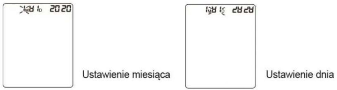 2020 Ustawienie miesiąca 2020 Ustawienie dnia