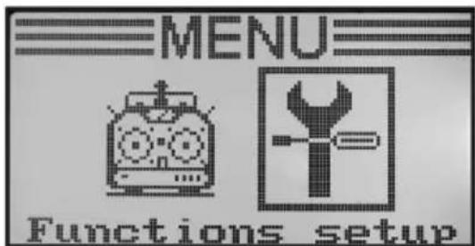MENU Functions setup