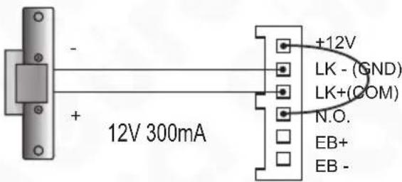 Eura VMA-27A5 - SCHEMATY PODŁĄCZENIA RYGLA - 2