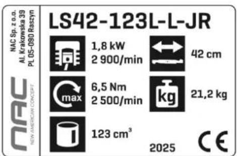 NAC LS42-123L-L-JR - Inne oznaczenia na maszynie - 1