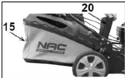 NAC LS42-123L-L-JR - Montaż kosza na trawę - 1