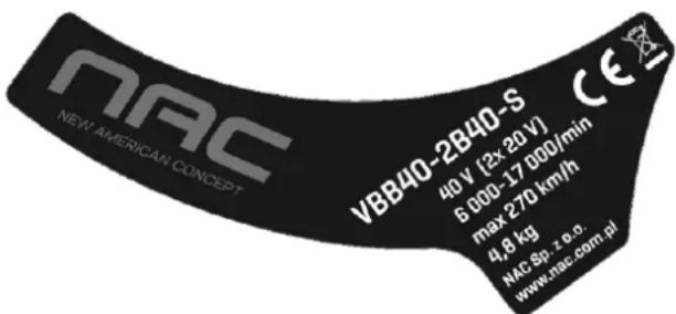 NAC VBB40-2B40-S - Inne oznaczenia na maszynie - 1