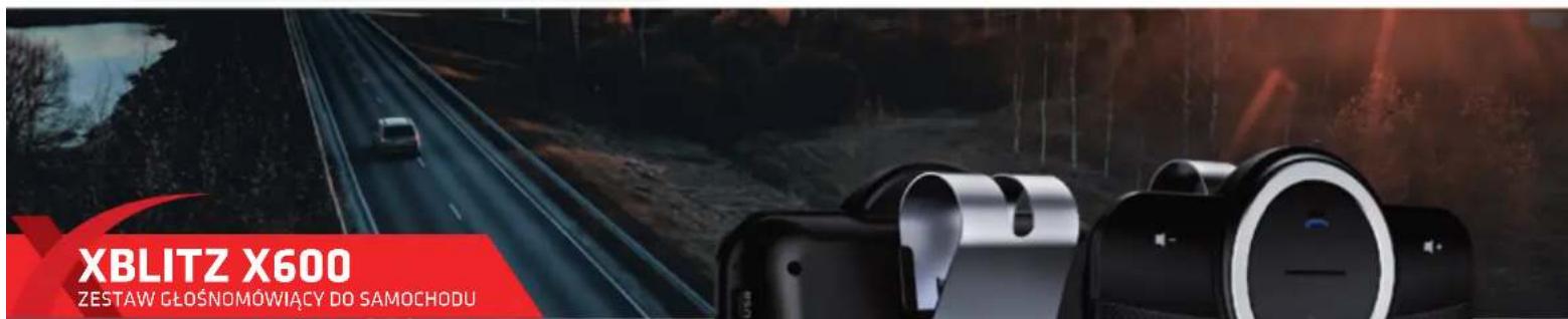XBLITZ X600 ZESTAW GŁOŚNOMÓWIĄCY DO SAMOCHODU
