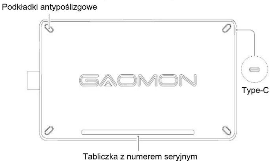 Podkładki antypoślizgowe GAOMON Tabliczka z numerem seryjnym Type-C