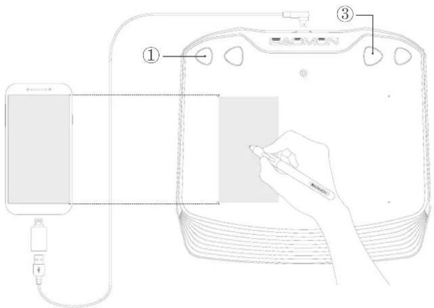 GAOMON S630 - Podłączenie do Telefonu Android & Tabletu - 1