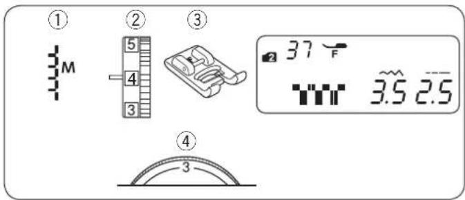 JANOME 5270QDC - Ścieg muszelkowy - 1