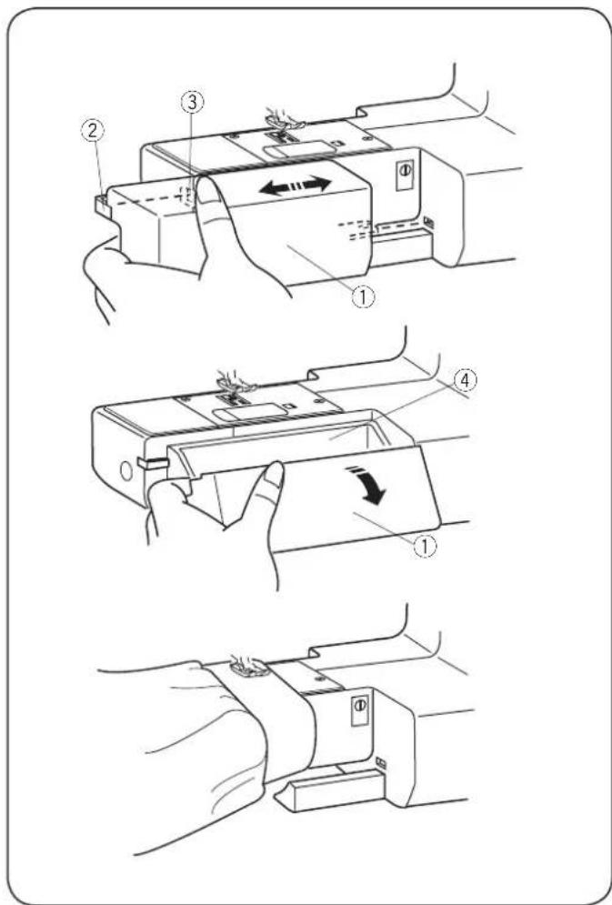 JANOME 5060DC - • Regulacja wysokości stolika - 1