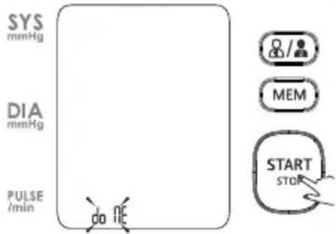 SYS mmHg DIA mmHg PULSE /min do NE MEM START STOP