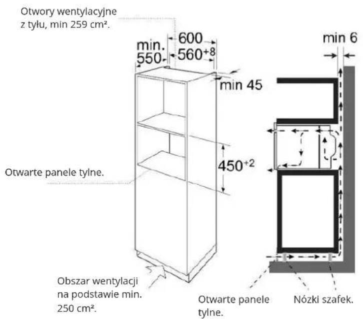 Berg BGOVM16B - Wymiary instalacyjne - 1