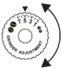 7 5 3 1 GRINDER ADJUSTMENT