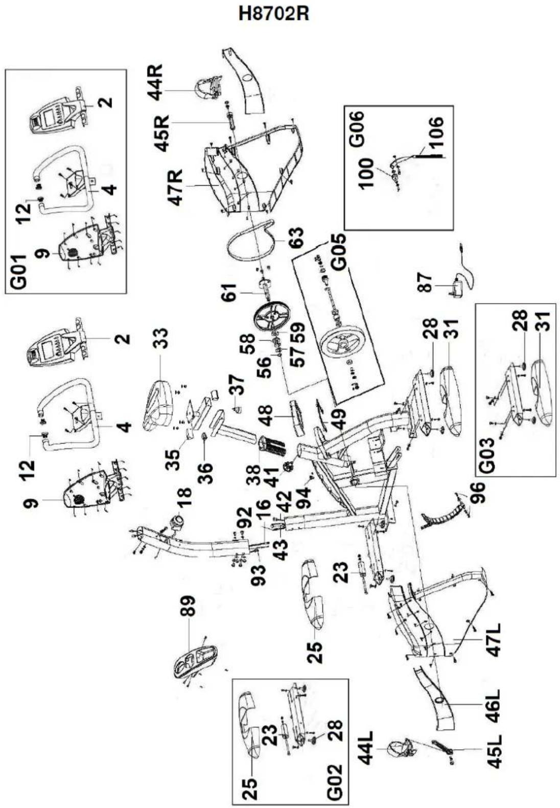 H8702R G01 12 9 4 2 45R 44R 47R 63 G05 100 G06 106 28 31 87 25 23 28 44L 45L 46L 47L 96 23 25 93 92 94 93 18 35 36 37 58 56 48 57 59 49 25 89
