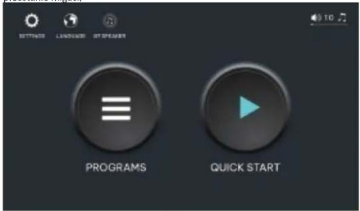 SETTINGS LANGUAGES EST SPEAKER PROGRAMS QUICK START
