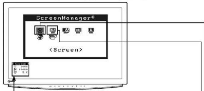 EIZO FlexScan S2411WM - To adjust the screen and color - 1
