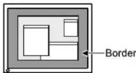 EIZO FlexScan S2411WM - • To adjust brightness of non-display area [Border Intensity] - 1