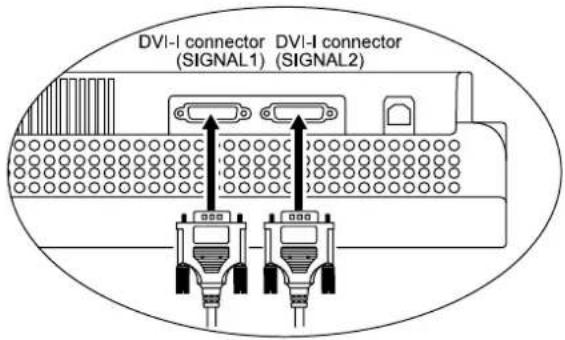 EIZO FlexScan S2411WM - 3-1 Connecting Two PCs to the Monitor - 1