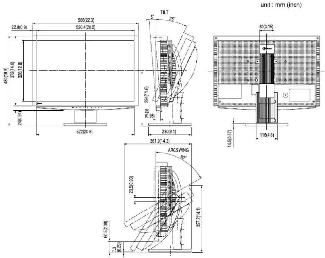 EIZO FlexScan S2411WM - 5-3 Specifications - 1