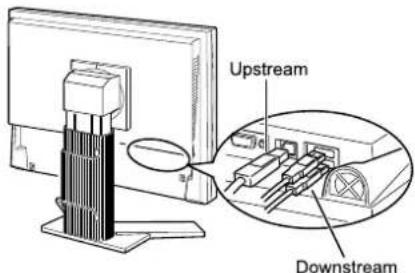EIZO FlexScan S2001WH - • Connection Procedure (Setup of USB Function) - 1