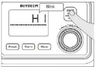 BUYDEEM Blink H1 Preset Warm Menu STAGE TIME