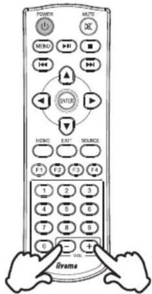 IIYAMA ProLite LH5070UHB-B1 - ■ Regulacja głośności - 1