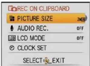 PANASONIC Lumix DMC-FT1EG-G - Press ▲/▼ to select the menu item and then press ▶. - 1