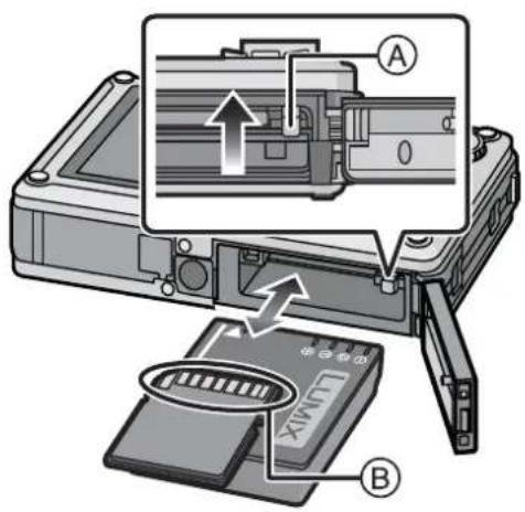 PANASONIC Lumix DMC-FT1EG-G - Card: Push it fully until it clicks being careful about the direction you insert it. To remove the card, push the card until it clicks, then pull the card out upright. - 1