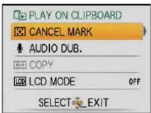 PANASONIC Lumix DMC-FT1EG-G - Clipboard playback menu - 1