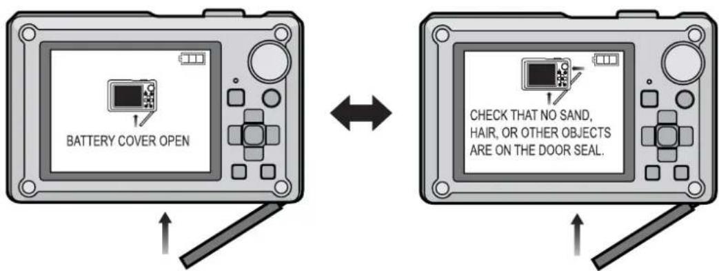 PANASONIC Lumix DMC-FT1EG-G - ■ About the card/battery door. - 1