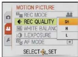 PANASONIC Lumix DMC-FT1EG-G - Changing [REC MODE] and [REC QUALITY] - 6