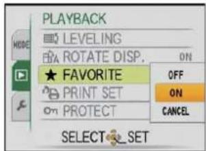 PANASONIC Lumix DMC-FT1EG-G - Press ▼ to select [ON] and then press [MENU/SET]. - 1