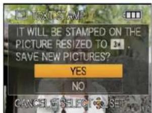PANASONIC Lumix DMC-FT1EG-G - Press ▲ to select [YES] and then press [MENU/SET]. - 1