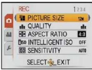 PANASONIC Lumix DMC-FT1EG-G - Setting the Menu - 3