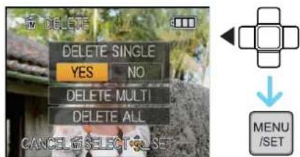PANASONIC Lumix DMC-FT1EG-G - To delete a single picture - 4