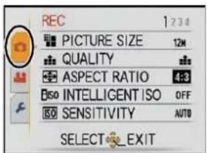 PANASONIC Lumix DMC-FT1EG-G - Switching to other menus - 2
