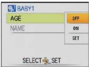PANASONIC Lumix DMC-FT1EG-G - ■ Birthday/Name setting - 1