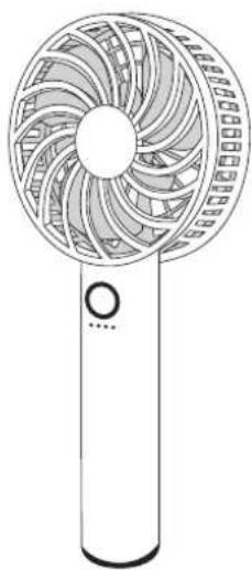 <本体正面> 電源LED 電池残量LED • • • • • 殘量 100% • • • • ○ 殘量 75% • • • ○ ○ 殘量 50% • • ○ ○ ○ 殘量 25% • • ○ ○ ○ 殘量 0% • • ○ ○ ○ 充用してください。 羽根 電源/風量 切替スイッチ グリップ ストラップ取付穴 <付属品> USBプラグ マイクロUSBプラグ USBコード スト ラップ アロマトレー (アロマバッド装着済) 充電スタンド